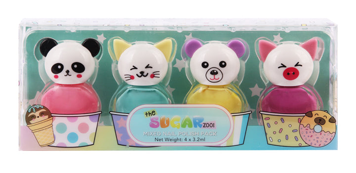 SUGAR ZOO MIXED NAIL KIT 4PK - Set of  3