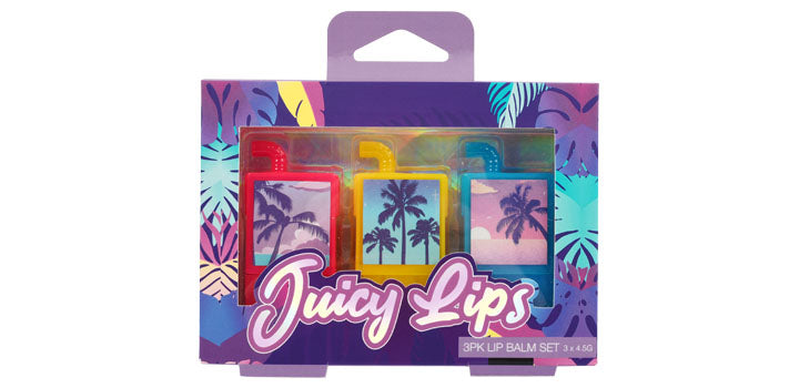 JUICY LIPS SHAKE LIPBALM 3PK - Set of  3