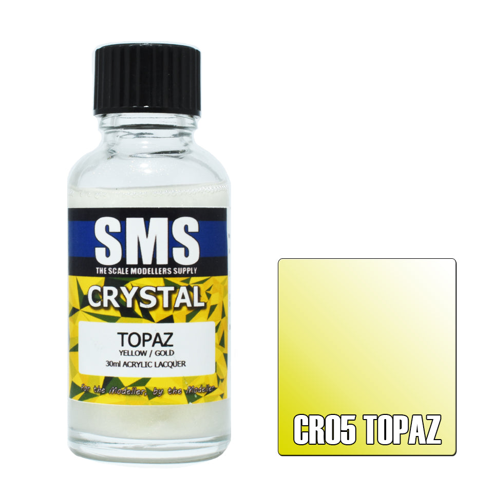 AIRBRUSH PAINT 30ML CRYSTAL TOPAZ ACRYLIC LACQUER