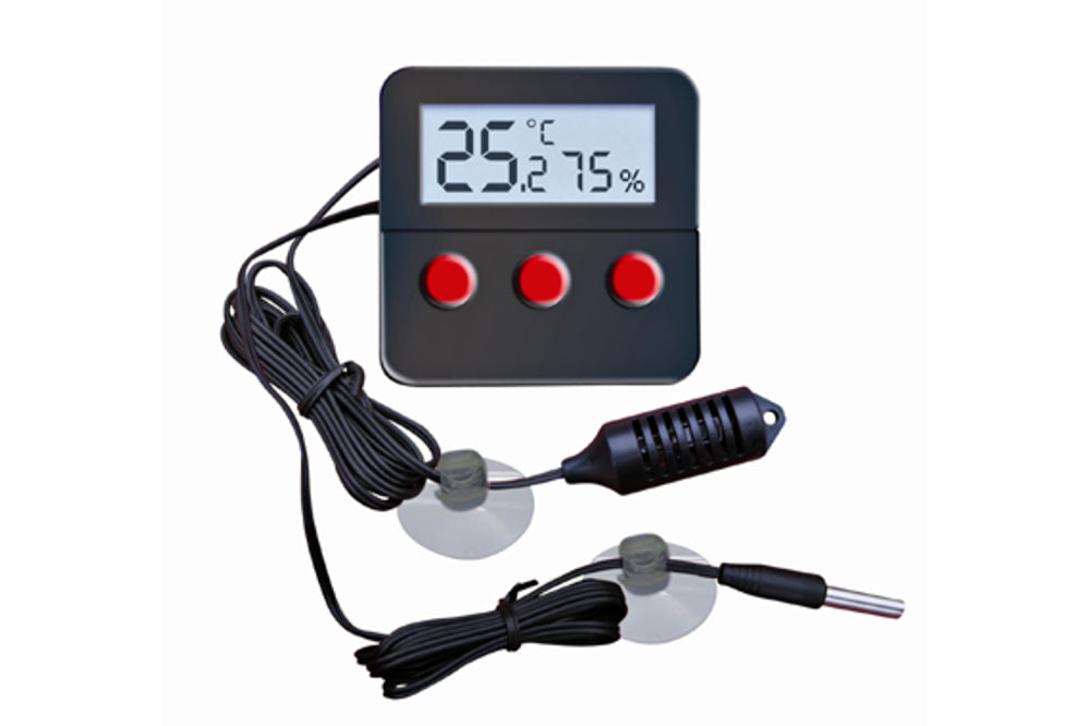 Digital Thermo/Hygrometer With Remote Sensor- Reptile and Turtle