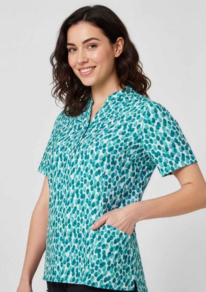 Florence Womens Stardust Print Tunic - Teal