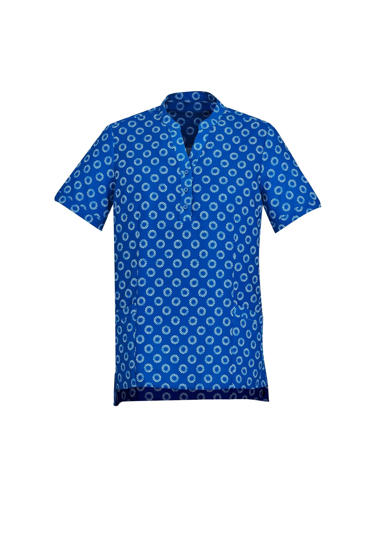 Florence Womens Daisy Print Tunic - Electric Blue
