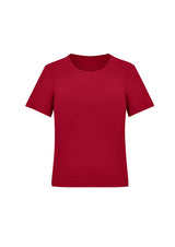 Marley Womens Short Sleeve Jersey Top - Cherry