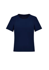 Marley Womens Short Sleeve Jersey Top - Navy