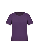 Marley Womens Short Sleeve Jersey Top - Purple
