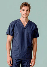 Hartwell Unisex Reversible Scrub Top - Midnight Navy
