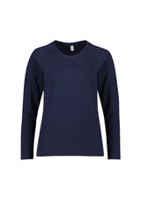 Performance Womens Long Sleeve Tee - Midnight Navy