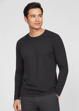 Performance Mens Long Sleeve Tee - Black