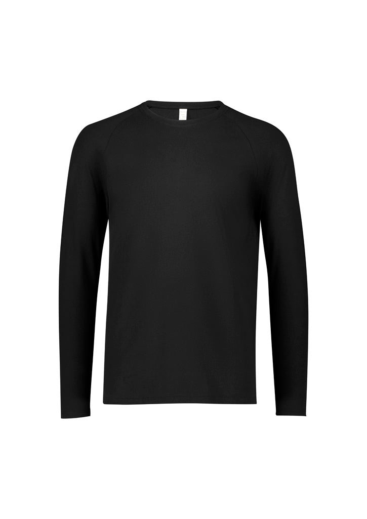 Performance Mens Long Sleeve Tee - Black