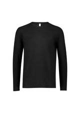 Performance Mens Long Sleeve Tee - Black
