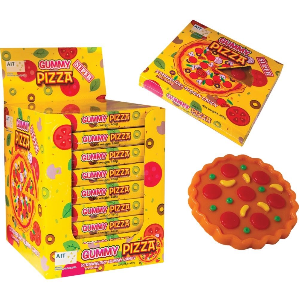 AIT Mega Pizza Gummy 450g - Pack of 8