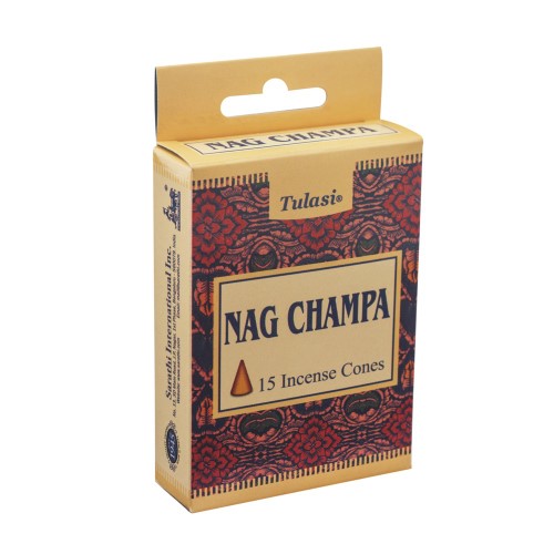 Incense - Tulasi Nag Champa Cones (Set of 12)
