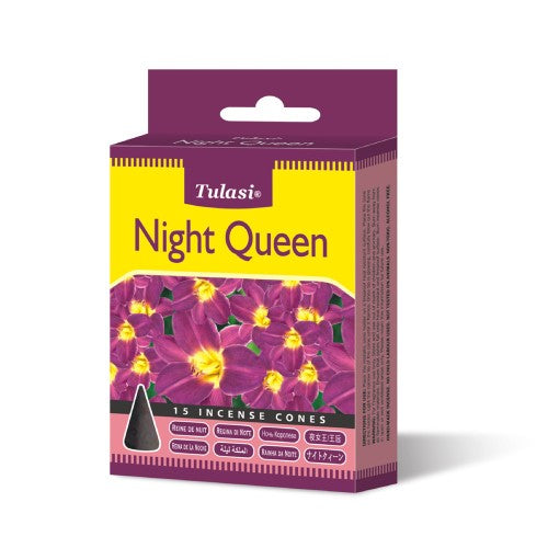 Incense - Tulasi Night Queen Cones (Set of 12)