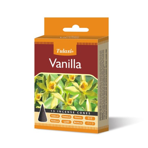 Incense - Tulasi Vanilla Cones (Set of 12)