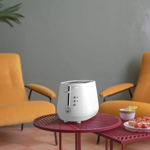 2 Slice Toaster - De'Longhi Eclettica CTY2003.W (Whimsical White)