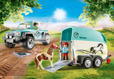 Playmobil Car with Pony Trailer
