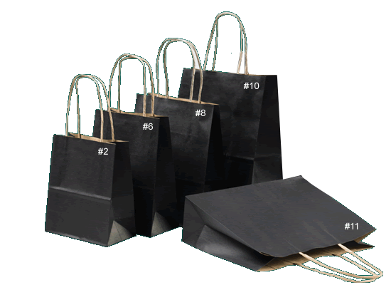 Paper Bags /Gift Bags Twist Handle- Midnight x 25 units (275 x 205 x 110mm)