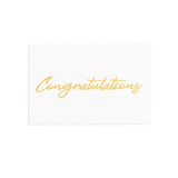 Gold Foil Card & Envelope Congratulations Pack25