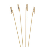 Wooden Peg Card Forks Large Size Pack 30 Natural