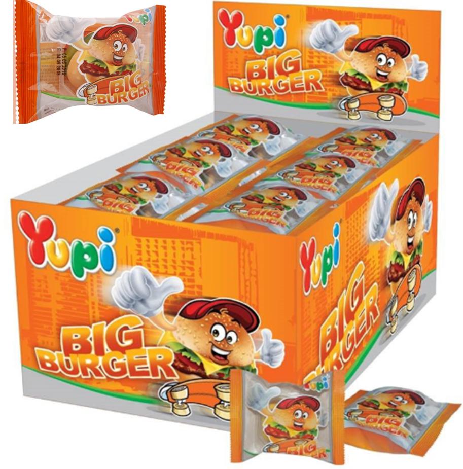 Yupi Big Burger 32g - Pack of 18