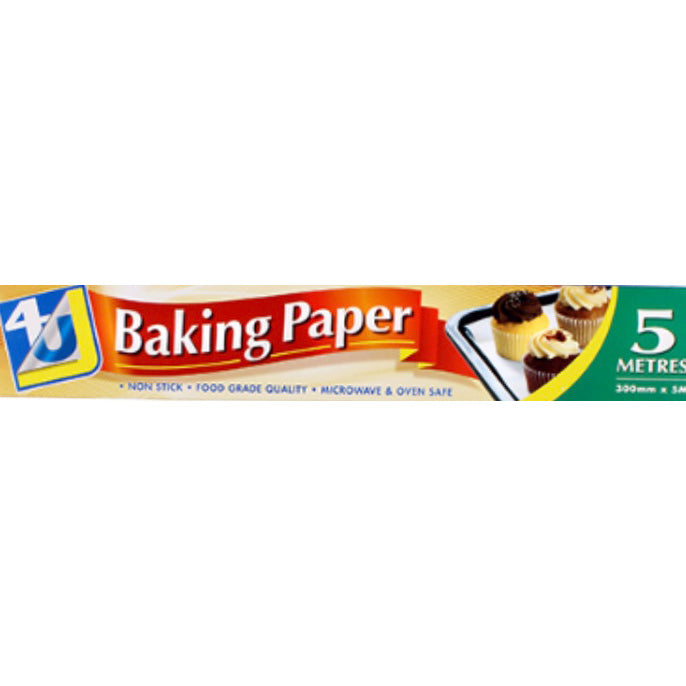 4U Baking Paper 300mm x 5mtr - Pack of 6