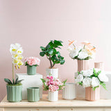 Ceramic Florence Vase Matte Pink 12Dx12.5cmH.