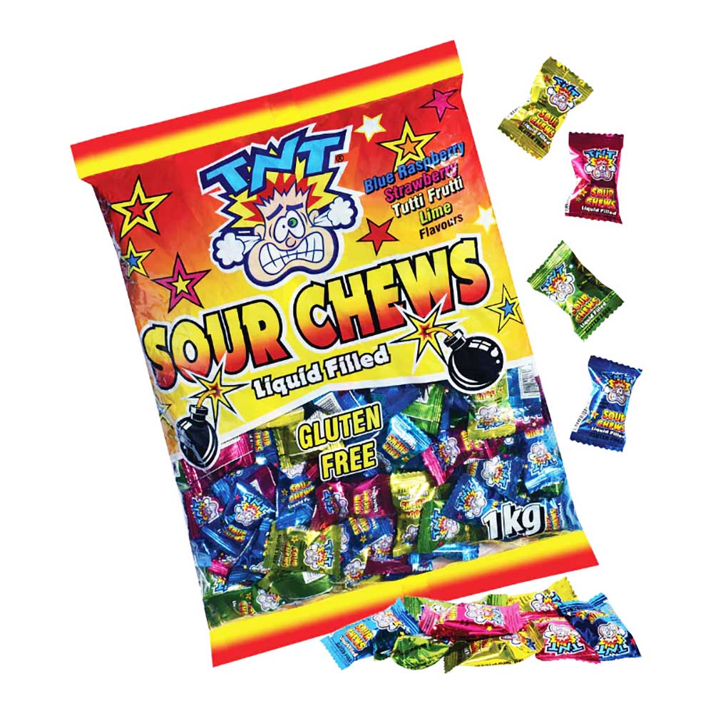 TNT Super Sour Chews Liquid Filled