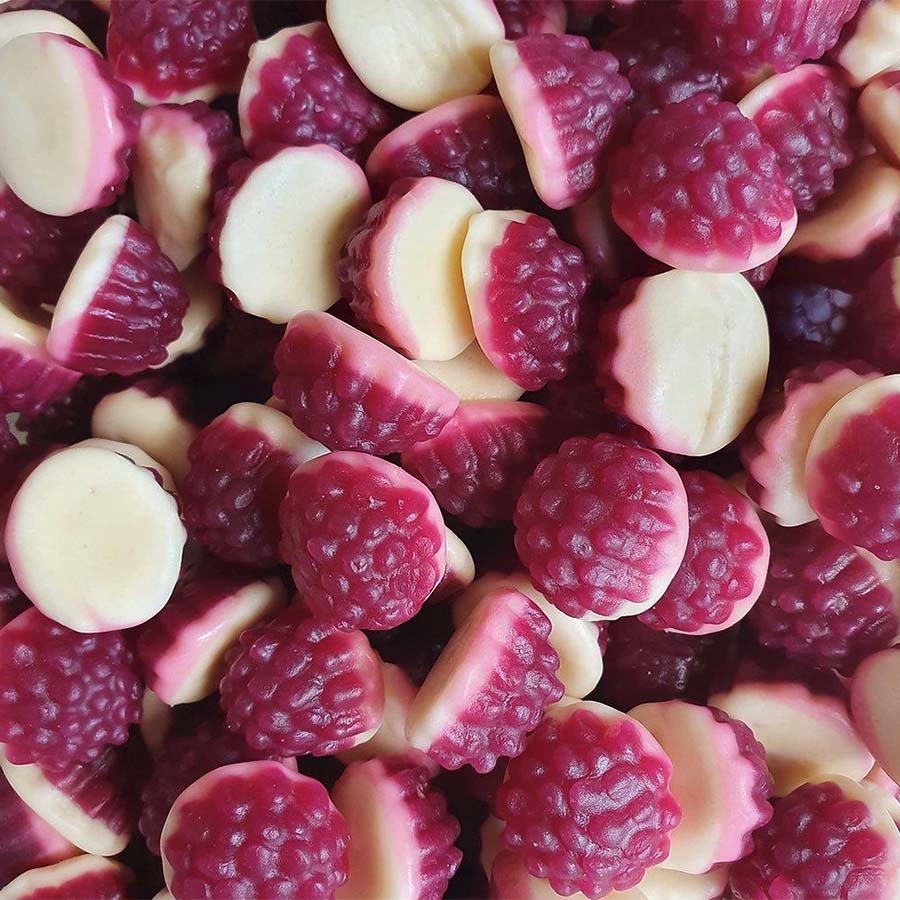 Rainbow Confectionery Boysenberry & Cream - 2kg Bag