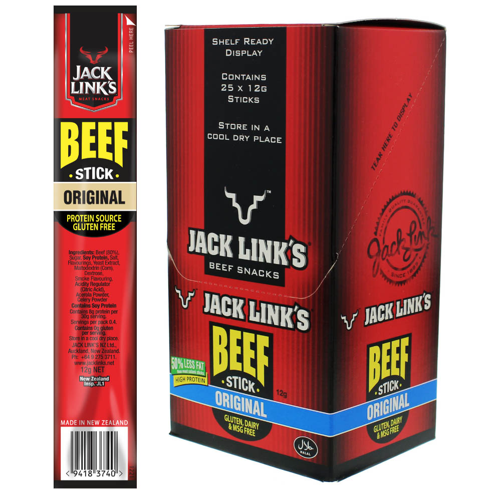 Jack Link’s Beef Stick Original 12g - Pack of 25