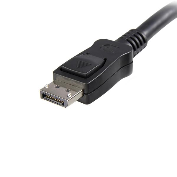 0.5m Short DisplayPort 1.2 Cable with Latches M/M – DisplayPort 4k