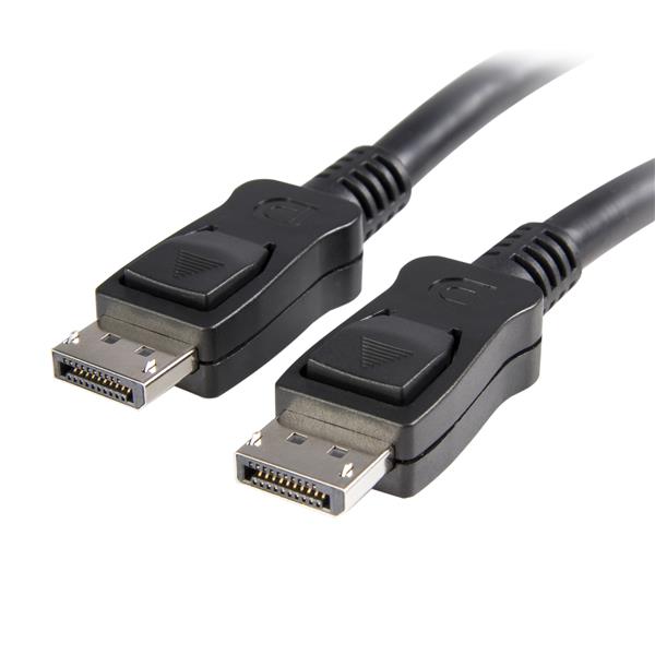 DisplayPort 1.2 Cable with Latches - Certified, 2m