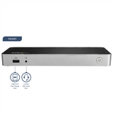 Dual Monitor USB C Dock - Windows/Mac - Dual 4K DP/HDMI - 60W Power Delivery, SD