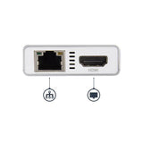 USB-C Multiport Adapter for Laptops - PD - 4K HDMI GbE - USB 3.0 - Silver/White
