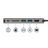 USB-C Multiport Adapter - SD - Power Delivery - 4K HDMI - GbE - 2x USB 3.0