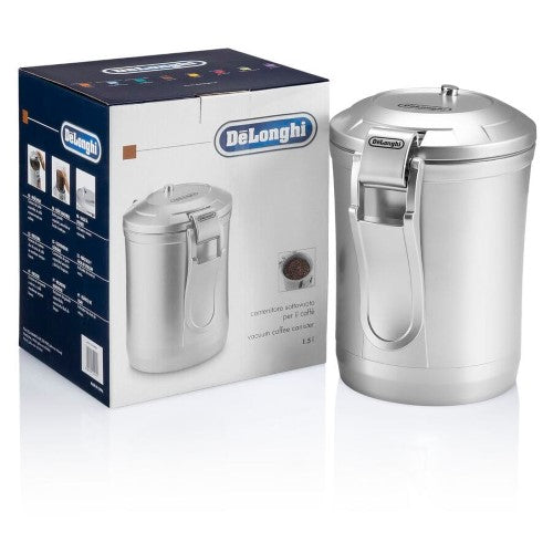 Vacuum COFFEE CANISTER (Silver) - DeLonghi