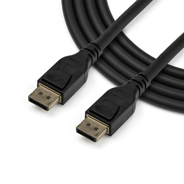 DisplayPort 1.4 cable, 5m long, supports 8K resolution for high-quality video connections to monitors and projectors.