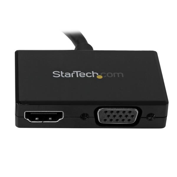 Travel A/V Adapter: 2-in-1 DisplayPort to HDMI or VGA