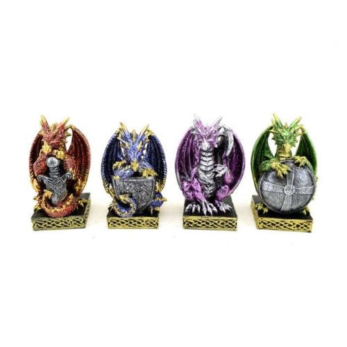 Ornament - Dark Legends Guardian of the Elements Dragon (Set of 4 Asstd)