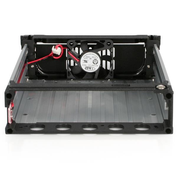Black Aluminum 5.25in Rugged SATA Hard Drive Mobile Rack Drawer