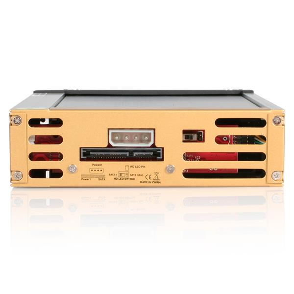 Black Aluminum 5.25in Rugged SATA Hard Drive Mobile Rack Drawer