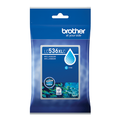 Brother LC536XLC Genuine Cyan Ink