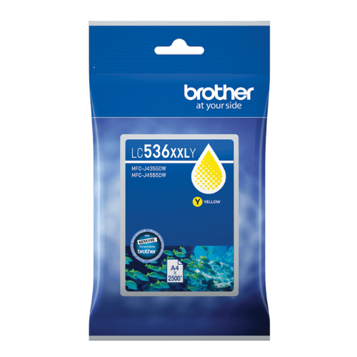 Brother LC536XXLY Genuine Yellow Ink