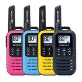 ECOXGEAR ECOXTALK EXG50 UHF CB Handheld Radios, 0.5W, 4's Pack, Black, Blue, Pur