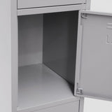 Lockable Cabinet - Makers Store-it 4 Door Locker - Grey
