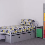 2 Door Underbed Locker - Grey