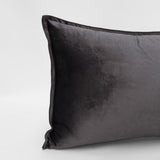 DreamGreen Verve Velvet Cushion Cover Pewter - Breakfast