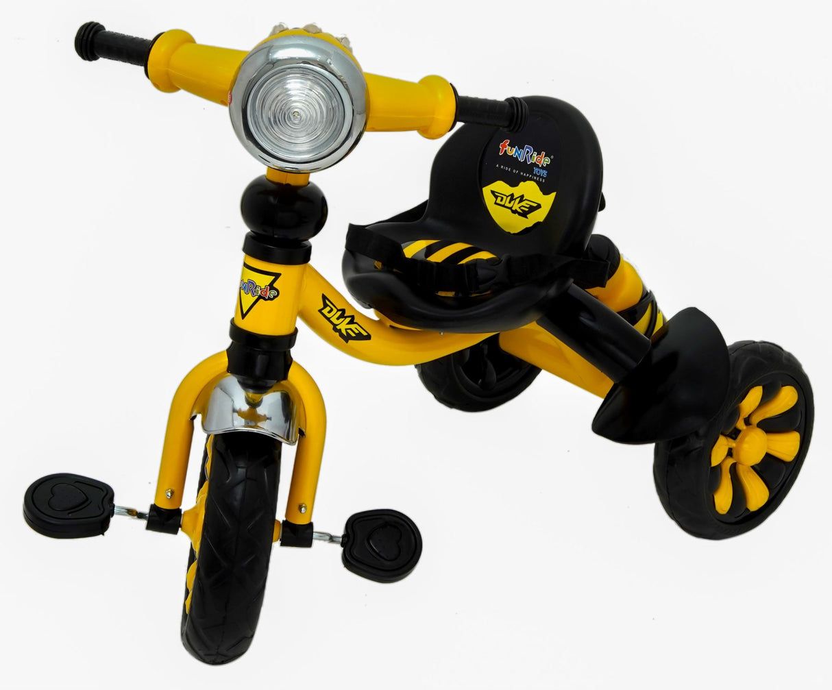 Kids Duke Heavy Duty Trike With Cushioned Seat FT-250 Yellow