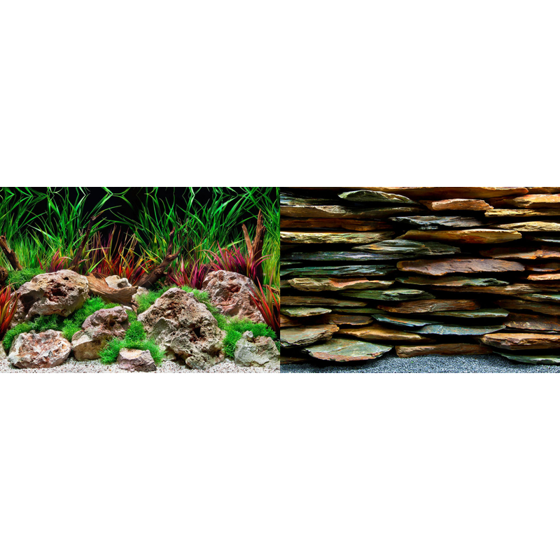 Aquatic Background Precut Aquawild - Slateways (90cm)