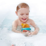 Hape Swimmer Teddy, a wind-up bath toy for toddlers, engages kids with fun swimming action during bath time.