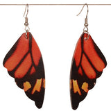 Earrings - Orange Butterfly (5.5 x 2.95cm)